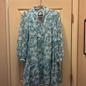 Tuckernuck Palmerston Dress in Water’s Edge Hydrangea Size Large